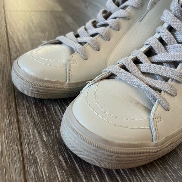 ShuShop Rooney - Bone Snake High Top Sneakers - Picture 9 of 15